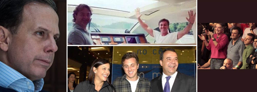 O fim prematuro da candidatura do prefeito João Doria, que se afogou na sua farinata e nas viagens inúteis, levou a direita brasileira a apostar suas fichas no apresentador global Luciano Huck, que tentará se vender como o novo "novo"; a dificuldade será desvencilhar Huck de suas velhas amizades com personagens como o senador Aécio Neves, o ex-governador Sergio Cabral, e os empresários Eike Batista e Joesley Batista – todos encrencados na Justiça (Foto: Giuliana Miranda) O fim prematuro da candidatura do prefeito João Doria, que se afogou na sua farinata e nas viagens inúteis, levou a direita brasileira a apostar suas fichas no apresentador global Luciano Huck, que tentará se vender como o novo "novo"; a dificuldade será desvencilhar Huck de suas velhas amizades com personagens como o senador Aécio Neves, o ex-governador Sergio Cabral, e os empresários Eike Batista e Joesley Batista – todos encrencados na Justiça