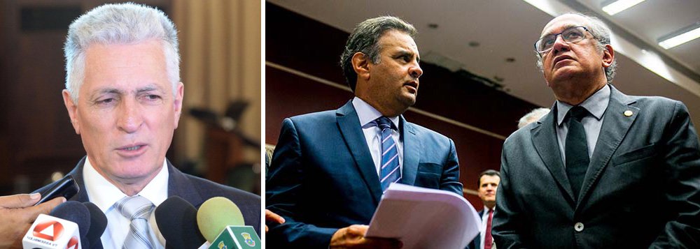 Deputado estadual Rogério Correia (PT-MG) protocolou nesta segunda-feira (23) ofício na Procuradoria Geral da República solicitando que a procuradora-geral, Raquel Dodge, peça a suspeição do ministro do STF Gilmar Mendes nos inquéritos envolvendo o senador Aécio Neves (PSDB); Gilmar é relator de quatro inquéritos envolvendo o tucano no Supremo; entre as razões apresentadas por Correia estão o relatório da Polícia Federal que revelou que Aécio e Gilmar fizeram 46 ligações via WhatsApp entre fevereiro e maio deste ano; no dia em que Gilmar acatou um pedido da defesa de Aécio, o senador tentou ligar três vezes para o ministro e somente na quarta tentativa conseguiu contato, deixando nítida a violação do princípio da imparcialidade do julgador, sustenta o parlamentar (Foto: Aquiles Lins) Deputado estadual Rogério Correia (PT-MG) protocolou nesta segunda-feira (23) ofício na Procuradoria Geral da República solicitando que a procuradora-geral, Raquel Dodge, peça a suspeição do ministro do STF Gilmar Mendes nos inquéritos envolvendo o senador Aécio Neves (PSDB); Gilmar é relator de quatro inquéritos envolvendo o tucano no Supremo; entre as razões apresentadas por Correia estão o relatório da Polícia Federal que revelou que Aécio e Gilmar fizeram 46 ligações via WhatsApp entre fevereiro e maio deste ano; no dia em que Gilmar acatou um pedido da defesa de Aécio, o senador tentou ligar três vezes para o ministro e somente na quarta tentativa conseguiu contato, deixando nítida a violação do princípio da imparcialidade do julgador, sustenta o parlamentar