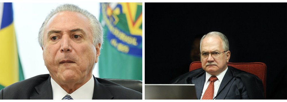 Portal BuzzFeed Brasil noticia que o ministro Luiz Edson Fachin, relator da Lava Jato no Supremo Tribunal Federal, aceitou pedido do procurador-geral da República, Rodrigo Janot, de abertura de inquérito contra Michel Temer por obstrução à Justiça; peemedebista passa a ser formalmente investigado após a denúncia do empresário Joesley Batista de que ele apoiou a compra do silêncio de Eduardo Cunha na prisão (Foto: Charles Nisz) Portal BuzzFeed Brasil noticia que o ministro Luiz Edson Fachin, relator da Lava Jato no Supremo Tribunal Federal, aceitou pedido do procurador-geral da República, Rodrigo Janot, de abertura de inquérito contra Michel Temer por obstrução à Justiça; peemedebista passa a ser formalmente investigado após a denúncia do empresário Joesley Batista de que ele apoiou a compra do silêncio de Eduardo Cunha na prisão