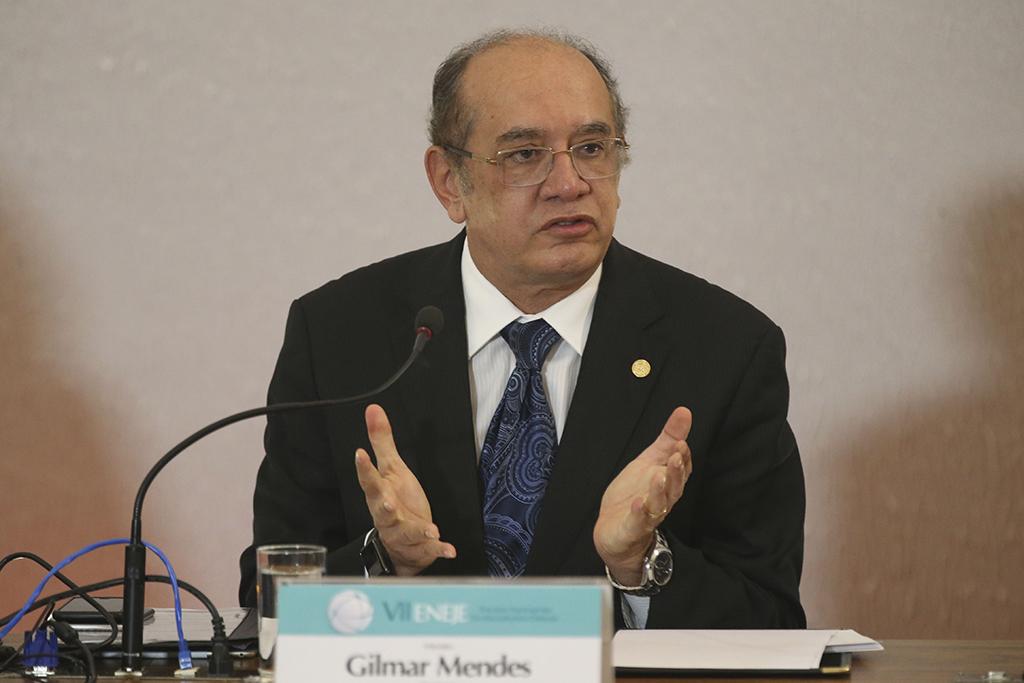 Brasília - O presidente do Tribunal Superior Eleitoral (TSE), Gilmar Mendes, abre o 7º Encontro Nacional das Escolas Judiciárias Eleitorais.(Antonio Cruz/Agência Brasil) (Foto: Leonardo Lucena) Brasília - O presidente do Tribunal Superior Eleitoral (TSE), Gilmar Mendes, abre o 7º Encontro Nacional das Escolas Judiciárias Eleitorais.(Antonio Cruz/Agência Brasil)