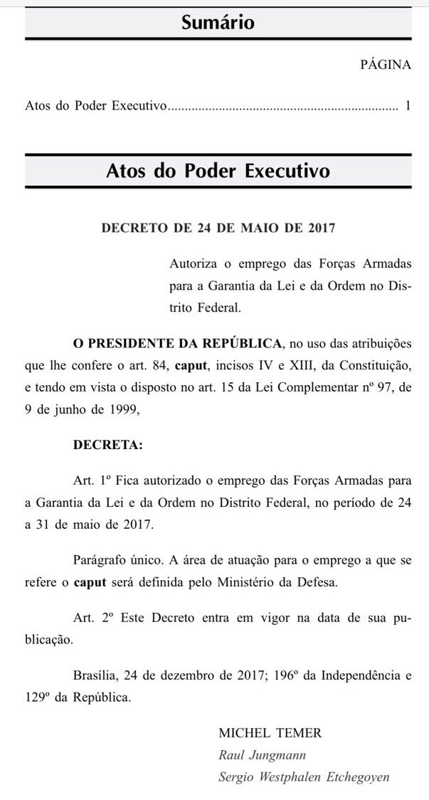 Enfim temos novamente a republiqueta de terceiro mundo dos ditadores, golpistas, covardes, corruptos e bandidos (Foto: Davis Sena Filho) Enfim temos novamente a republiqueta de terceiro mundo dos ditadores, golpistas, covardes, corruptos e bandidos