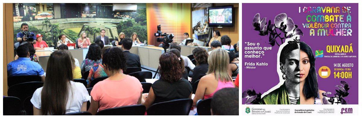 Será realizada hoje, à tarde, em Quixadá, a Caravana de Combate à Violência contra a Mulher. A iniciativa é das deputadas Augusta Brito (PCdoB), procuradora Especial da Mulher da Assembleia Legislativa e Rachel Marques (PT), presidente da Comissão de Direitos Humanos e Cidadania. O objetivo é levar conhecimento e debate sobre o tema, com o intuito de construir novas políticas públicas
(Foto: Fatima 247) Será realizada hoje, à tarde, em Quixadá, a Caravana de Combate à Violência contra a Mulher. A iniciativa é das deputadas Augusta Brito (PCdoB), procuradora Especial da Mulher da Assembleia Legislativa e Rachel Marques (PT), presidente da Comissão de Direitos Humanos e Cidadania. O objetivo é levar conhecimento e debate sobre o tema, com o intuito de construir novas políticas públicas