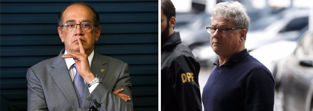 Ministro do Supremo Tribunal Federal (STF) Gilmar Mendes concedeu habeas corpus para mais três presos na Operação Ponto Final, que investiga um esquema que teria movimentado cerca de R$ 260 milhões em propinas pagas por empresários do setor de transporte público do Rio de Janeiro a políticos; Gilmar determinou, porém, que eles fiquem em prisão domiciliar, que tivessem os passaportes recolhidos, além de proibir o contato com outros investigados; ministro já havia concedido habeas corpus em favor do empresário Jacob Barata Filho e de outros quatro investigados; MPF pediu a suspeição do ministro (Foto: Paulo Emílio) Ministro do Supremo Tribunal Federal (STF) Gilmar Mendes concedeu habeas corpus para mais três presos na Operação Ponto Final, que investiga um esquema que teria movimentado cerca de R$ 260 milhões em propinas pagas por empresários do setor de transporte público do Rio de Janeiro a políticos; Gilmar determinou, porém, que eles fiquem em prisão domiciliar, que tivessem os passaportes recolhidos, além de proibir o contato com outros investigados; ministro já havia concedido habeas corpus em favor do empresário Jacob Barata Filho e de outros quatro investigados; MPF pediu a suspeição do ministro