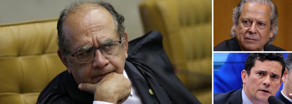 "O que tem de gente furiosa com o Gilmar Mendes não está no gibi! Para a força tarefa de Curitiba ele cometeu a maior das heresias: soltou José Dirceu. Jamais poderia ter colocado na rua – nem que seja por alguns dias ou meses – o troféu de Moro", escreve Alex Solnik; "Aqui neste espaço eu já critiquei muitas atitudes de Gilmar Mendes. Desta vez, no entanto, ele está coberto de razão. Se a constituição diz que ninguém pode ser preso antes de condenação em segunda instância, isso deve valer para todos, inclusive para Dirceu. E para a Lava Jato", destaca o jornalista; para ele, Gilmar Mendes "deu o pontapé inicial do tão necessário 'desempoderamento' da Lava Jato"; "A lei é para todos - inclusive para Moro", conclui (Foto: Alex Solnik) "O que tem de gente furiosa com o Gilmar Mendes não está no gibi! Para a força tarefa de Curitiba ele cometeu a maior das heresias: soltou José Dirceu. Jamais poderia ter colocado na rua – nem que seja por alguns dias ou meses – o troféu de Moro", escreve Alex Solnik; "Aqui neste espaço eu já critiquei muitas atitudes de Gilmar Mendes. Desta vez, no entanto, ele está coberto de razão. Se a constituição diz que ninguém pode ser preso antes de condenação em segunda instância, isso deve valer para todos, inclusive para Dirceu. E para a Lava Jato", destaca o jornalista; para ele, Gilmar Mendes "deu o pontapé inicial do tão necessário 'desempoderamento' da Lava Jato"; "A lei é para todos - inclusive para Moro", conclui
