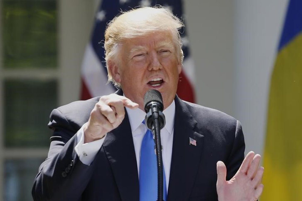 Trump durante entrevista na Casa Branca 9/6/2017 REUTERS/Jonathan Ernst (Foto: Voney Malta) Trump durante entrevista na Casa Branca 9/6/2017 REUTERS/Jonathan Ernst