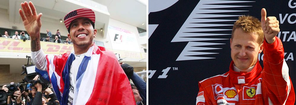 O tricampeão mundial de Fórmula 1 Lewis Hamilton igualou o recorde de 68 pole positions de Michael Schumacher neste sábado, com uma performance dominante nos treinos qualificatórios para o Grande Prêmio da Bélgica (Foto: Leonardo Attuch) O tricampeão mundial de Fórmula 1 Lewis Hamilton igualou o recorde de 68 pole positions de Michael Schumacher neste sábado, com uma performance dominante nos treinos qualificatórios para o Grande Prêmio da Bélgica