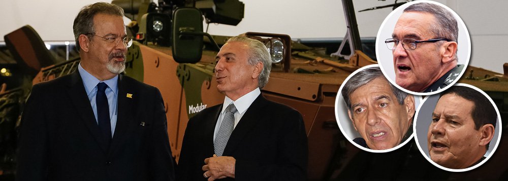 "A Constituição é clara: o presidente da República é o comandante supremo das forças armadas. E no seu artigo 142 o texto constitucional só admite a atuação dos militares na garantia da lei e da ordem por iniciativa dos poderes constitucionais; jamais por conta própria. A ordem jurídica também veda a opinião de caráter político por parte de oficiais da ativa", diz o deputado Wadih Damous (PT-RJ), para quem Michel Temer não reagiu por estar absolutamente desmoralizado; "O risco às instituições democráticas é real. Não se trata de enxergar fantasmas onde eles não existem, nem de dar aso a análises catastróficas. O perigo é de carne e osso e veste verde oliva. Fascistas e golpistas não passarão" (Foto: Wadih Damous) "A Constituição é clara: o presidente da República é o comandante supremo das forças armadas. E no seu artigo 142 o texto constitucional só admite a atuação dos militares na garantia da lei e da ordem por iniciativa dos poderes constitucionais; jamais por conta própria. A ordem jurídica também veda a opinião de caráter político por parte de oficiais da ativa", diz o deputado Wadih Damous (PT-RJ), para quem Michel Temer não reagiu por estar absolutamente desmoralizado; "O risco às instituições democráticas é real. Não se trata de enxergar fantasmas onde eles não existem, nem de dar aso a análises catastróficas. O perigo é de carne e osso e veste verde oliva. Fascistas e golpistas não passarão"