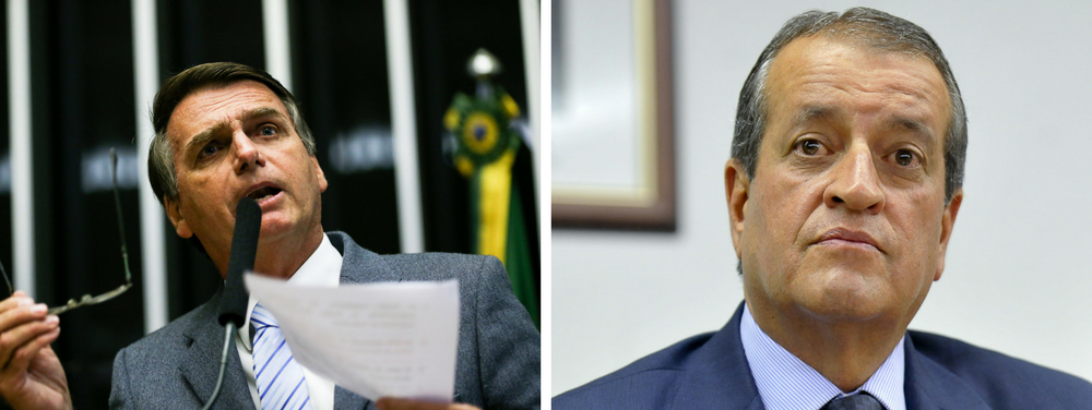 Bolsonaro e Valdemar (Foto: Giuliana Miranda) Bolsonaro e Valdemar