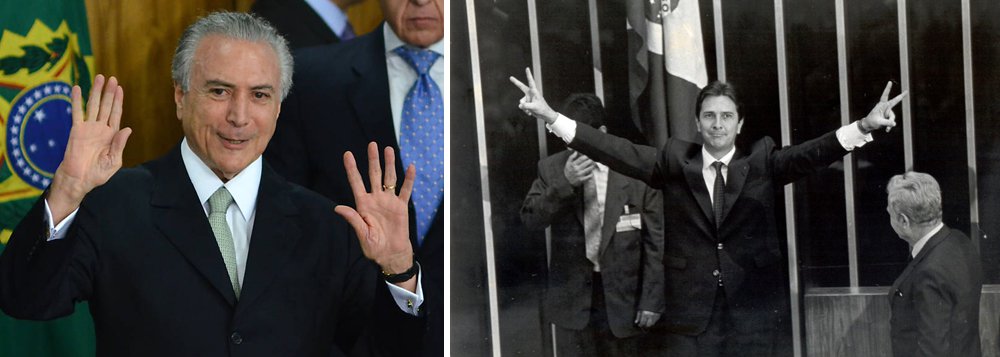 "Isso que está acontecendo com Temer tem muito mais a ver com o que aconteceu com Collor do que com o que aconteceu com Dilma. Temer e Collor foram atingidos por escândalos de proporções monumentais. Foram pegos em flagrante. Denunciados por pessoas de suas relações pessoais", diz o colunista Alex Solnik; "Tal como se formou contra Collor a onda contra Temer está em plena formação, capitaneada pela Globo. A Record, cujo representante, o ministro Marcos Pereira está na delação da Odebrecht e na da JBS, avisou que não vai aderir"; a queda, no entanto, é inevitável; "Dilma foi derrubada por golpistas, Temer está sendo derrubado por ele mesmo" (Foto: Alex Solnik) "Isso que está acontecendo com Temer tem muito mais a ver com o que aconteceu com Collor do que com o que aconteceu com Dilma. Temer e Collor foram atingidos por escândalos de proporções monumentais. Foram pegos em flagrante. Denunciados por pessoas de suas relações pessoais", diz o colunista Alex Solnik; "Tal como se formou contra Collor a onda contra Temer está em plena formação, capitaneada pela Globo. A Record, cujo representante, o ministro Marcos Pereira está na delação da Odebrecht e na da JBS, avisou que não vai aderir"; a queda, no entanto, é inevitável; "Dilma foi derrubada por golpistas, Temer está sendo derrubado por ele mesmo"