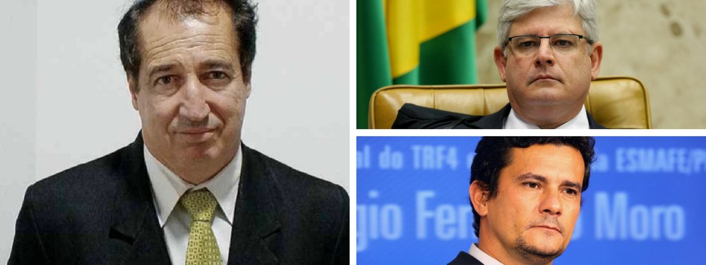 "O estopim do impeachment foi a divulgação da conversa de Dilma e Lula. Janot avalizou-a. Temer, antes da Presidência -agora está blindado-, já constava em listas e menções de propina. Janot nunca investigou. Onde há imparcialidade?", critica o procurador da República Celso Antônio Três, 54; responsável pelo processo do Banestado, o procurador mostrou-se ainda bastante crítico quanto a alguma ações do juiz federal Sérgio Moro: "A condução injustificada de Lula, sucedida pela divulgação de interceptação clandestina –sem outorga judicial, estopim do impeachment–, maculou a imparcialidade"; Celso Antônio Três defendeu o sigilo das delações durante as investigações, alegando que a divulgação de informações compromete os resultados (Foto: Giuliana Miranda) "O estopim do impeachment foi a divulgação da conversa de Dilma e Lula. Janot avalizou-a. Temer, antes da Presidência -agora está blindado-, já constava em listas e menções de propina. Janot nunca investigou. Onde há imparcialidade?", critica o procurador da República Celso Antônio Três, 54; responsável pelo processo do Banestado, o procurador mostrou-se ainda bastante crítico quanto a alguma ações do juiz federal Sérgio Moro: "A condução injustificada de Lula, sucedida pela divulgação de interceptação clandestina –sem outorga judicial, estopim do impeachment–, maculou a imparcialidade"; Celso Antônio Três defendeu o sigilo das delações durante as investigações, alegando que a divulgação de informações compromete os resultados