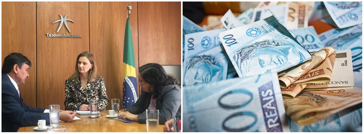 O governador Wellington Dias teve nova audiência com a secretária do Tesouro Nacional, Ana Paula Vescovi, com quem tratou da liberação de quase R$ 1 bilhão, via Caixa Econômica Federal (CEF), para Piauí; o chefe do executivo estadual adiantou algumas das áreas prioritárias em que serão aplicados os recursos, dentre elas, a de infraestrutura de transporte e de distribuição de recursos hídricos (Foto: Leonardo Lucena) O governador Wellington Dias teve nova audiência com a secretária do Tesouro Nacional, Ana Paula Vescovi, com quem tratou da liberação de quase R$ 1 bilhão, via Caixa Econômica Federal (CEF), para Piauí; o chefe do executivo estadual adiantou algumas das áreas prioritárias em que serão aplicados os recursos, dentre elas, a de infraestrutura de transporte e de distribuição de recursos hídricos