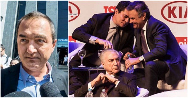 As prisões de Joesley e Saud são mais uma evidência de que as incriminações só valem para um lado da política. Traduzindo: a justiça só tem efeito contra Lula e o PT. Não estranhe, nobre leitor, que a dupla da JBS seja liberada da cadeia tão logo diga a senha que juízes e procuradores querem tanto ouvir: “LULA” (Foto: Esmael Morais) As prisões de Joesley e Saud são mais uma evidência de que as incriminações só valem para um lado da política. Traduzindo: a justiça só tem efeito contra Lula e o PT. Não estranhe, nobre leitor, que a dupla da JBS seja liberada da cadeia tão logo diga a senha que juízes e procuradores querem tanto ouvir: “LULA”