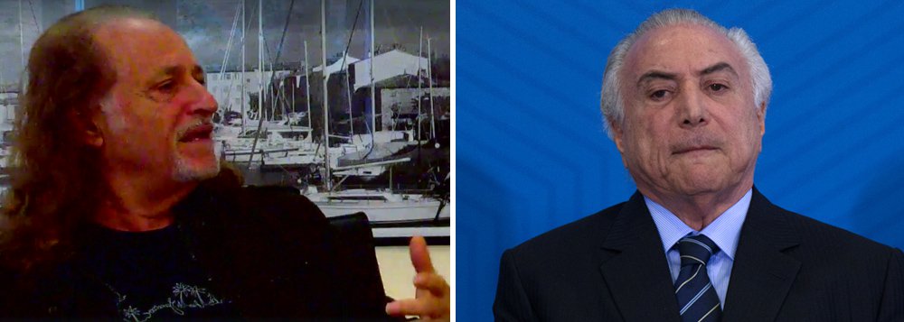 Em entrevista exclusiva ao 247, o cantor e compositor Alceu Valença definiu Michel Temer como uma figura "temerosa" e disse não descartar que ele tenha firmado um pacto mefistofélico para chegar ao poder por meio de um golpe parlamentar; neste depoimento, ele também falou sobre geopolítica, tema que o fascina, e comentou a questão da Venezuela; "Tudo bem criticarem o Maduro. Mas por que não fazem o mesmo com o Kuwait e a Arábia Saudita, que são ditaduras?", questiona; sobre sua trajetória política, Alceu disse ter votado em FHC, Lula e Dilma apenas uma vez – em 2014, seu candidato era Eduardo Campos e, com sua morte, ele não votou em nenhum candidato; no fim da entrevista, ele também cantou, a capela, algumas de suas canções mais conhecidas; confira a íntegra (Foto: Ana Pupulin) Em entrevista exclusiva ao 247, o cantor e compositor Alceu Valença definiu Michel Temer como uma figura "temerosa" e disse não descartar que ele tenha firmado um pacto mefistofélico para chegar ao poder por meio de um golpe parlamentar; neste depoimento, ele também falou sobre geopolítica, tema que o fascina, e comentou a questão da Venezuela; "Tudo bem criticarem o Maduro. Mas por que não fazem o mesmo com o Kuwait e a Arábia Saudita, que são ditaduras?", questiona; sobre sua trajetória política, Alceu disse ter votado em FHC, Lula e Dilma apenas uma vez – em 2014, seu candidato era Eduardo Campos e, com sua morte, ele não votou em nenhum candidato; no fim da entrevista, ele também cantou, a capela, algumas de suas canções mais conhecidas; confira a íntegra