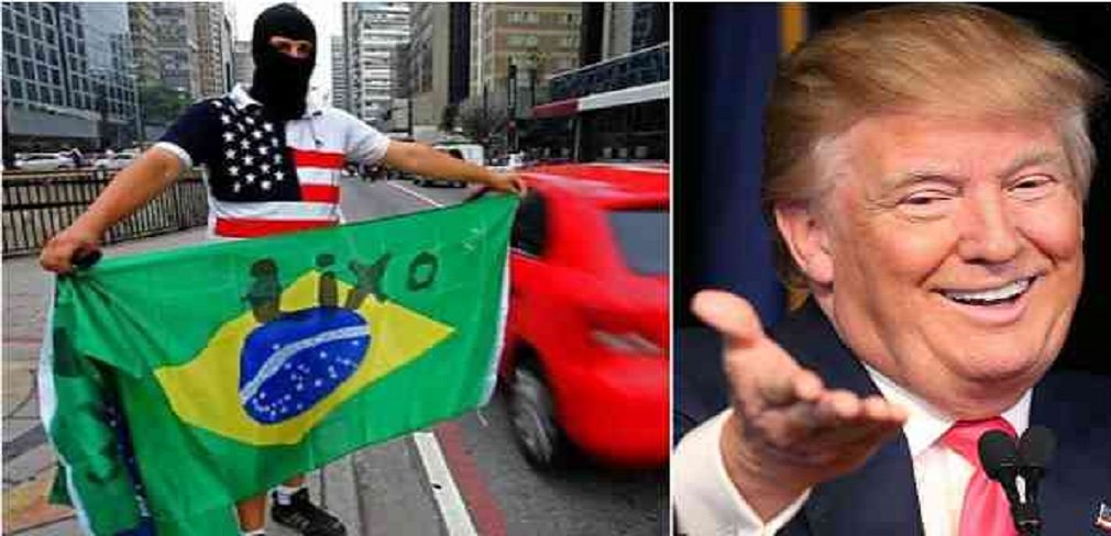 "Há uma importante parcela de brasileiros afetada pelo complexo de vira-latas, que não acredita no país, torce pelos Estados Unidos, se posicionado contra os irmãos das nações latino-americanos. Trata-se de militantes políticos que se consideram mais à direita que o Partido Republicano, flertam com o fascismo, e adoram Bolsonaro", afirma o blogueiro e colunista do 247, Esmael Morais; nesta sexta-feira, o presidente Donald Trump anunciou em discurso uma nova doutrina na América Latina (Foto: José Barbacena) "Há uma importante parcela de brasileiros afetada pelo complexo de vira-latas, que não acredita no país, torce pelos Estados Unidos, se posicionado contra os irmãos das nações latino-americanos. Trata-se de militantes políticos que se consideram mais à direita que o Partido Republicano, flertam com o fascismo, e adoram Bolsonaro", afirma o blogueiro e colunista do 247, Esmael Morais; nesta sexta-feira, o presidente Donald Trump anunciou em discurso uma nova doutrina na América Latina