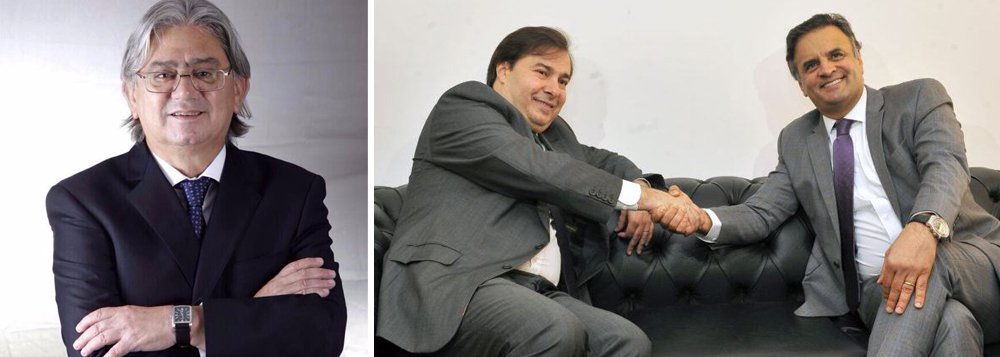 Segundo o jornalista Andrei Meireles, do blog Os Divergentes, "nos próximos dias Aécio Neves vai para a ribalta da Lava Jato"; segundo ele, junto com o presidente da Câmara, Rodrigo Maia (DEM), Aécio tenta construir uma narrativa para diferenciar o caixa dois limpinho e cheiroso do PSDB, do caixa dois de propina, supostamente executado pelo PT; "Eles queriam mais, uma anistia ampla, geral e irrestrita para quem se lambuzou no dinheiro sujo do Caixa Dois. Como não conseguiram, pedem agora uma gradação das penas", ressalta o jornalista (Foto: Paulo Emílio) Segundo o jornalista Andrei Meireles, do blog Os Divergentes, "nos próximos dias Aécio Neves vai para a ribalta da Lava Jato"; segundo ele, junto com o presidente da Câmara, Rodrigo Maia (DEM), Aécio tenta construir uma narrativa para diferenciar o caixa dois limpinho e cheiroso do PSDB, do caixa dois de propina, supostamente executado pelo PT; "Eles queriam mais, uma anistia ampla, geral e irrestrita para quem se lambuzou no dinheiro sujo do Caixa Dois. Como não conseguiram, pedem agora uma gradação das penas", ressalta o jornalista