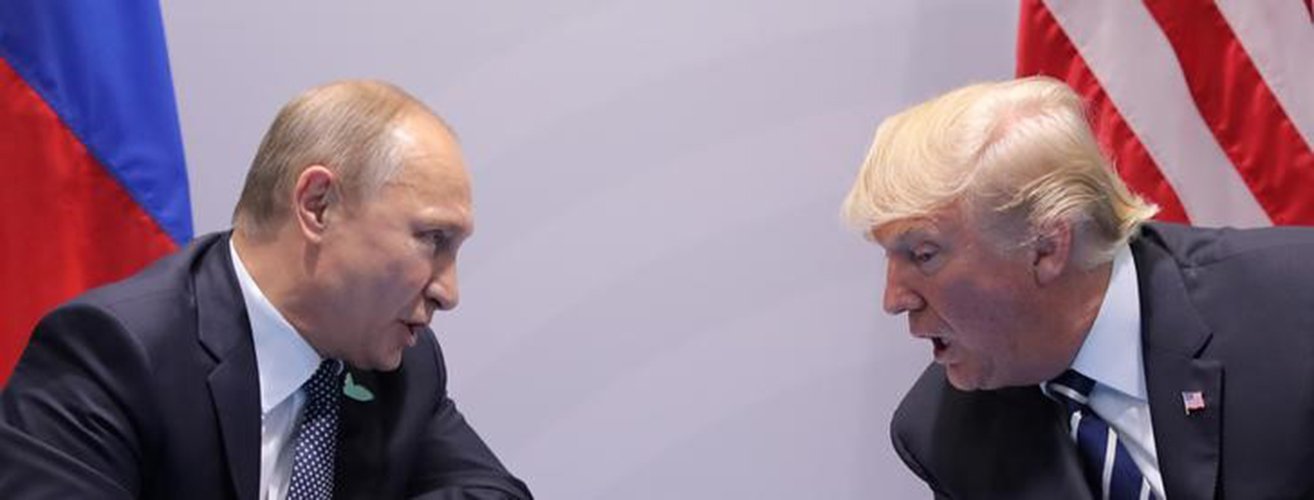 Presidentes da Rússia, Vladimir Putin, e dos Estados Unidos, Donald Trump, se reúnem em Hamburgo 07/07/2017 REUTERS/Carlos Barria (Foto: Aquiles Lins) Presidentes da Rússia, Vladimir Putin, e dos Estados Unidos, Donald Trump, se reúnem em Hamburgo 07/07/2017 REUTERS/Carlos Barria