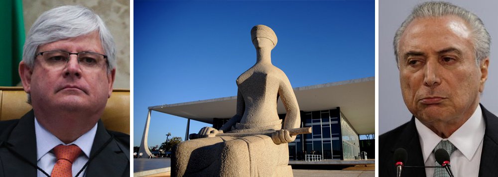 "Ao denunciar nesta sexta-feira o senador afastado Aécio Neves ao STF, por crimes de corrupção passiva e obstrução da Justiça, o procurador-geral da República, Rodrigo Janot, está dizendo que tem pressa. Ele ainda não denunciou Temer e Rocha Loures, preso neste sábado, porque o inquérito que envolve os dois está em curso, devendo ser concluído em 10 de junho", avalia Tereza Cruvinel, colunista do 247; para a jornalista, "a lógica do jogo de Janot sugere fortemente que ela vai denunciar Temer ainda em junho"; ela acredita, por conta disso, ser "mais provável uma solução via Supremo do que via TSE, onde Temer tem margem de manobra e pelo menos dois ministros por ele nomeados, afora o aliado Gilmar", para a saída do peemedebista da presidência (Foto: Tereza Cruvinel) "Ao denunciar nesta sexta-feira o senador afastado Aécio Neves ao STF, por crimes de corrupção passiva e obstrução da Justiça, o procurador-geral da República, Rodrigo Janot, está dizendo que tem pressa. Ele ainda não denunciou Temer e Rocha Loures, preso neste sábado, porque o inquérito que envolve os dois está em curso, devendo ser concluído em 10 de junho", avalia Tereza Cruvinel, colunista do 247; para a jornalista, "a lógica do jogo de Janot sugere fortemente que ela vai denunciar Temer ainda em junho"; ela acredita, por conta disso, ser "mais provável uma solução via Supremo do que via TSE, onde Temer tem margem de manobra e pelo menos dois ministros por ele nomeados, afora o aliado Gilmar", para a saída do peemedebista da presidência