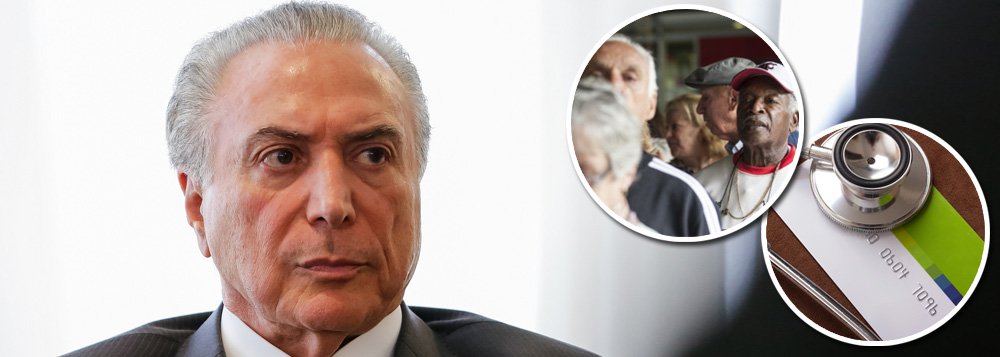 "A agenda do retrocesso sob Temer é um poço que não tem fundo. O relatório apresentado em comissão especial da Câmara na semana passada, alterando a Lei dos Planos de Saúde, impõe regras de reajustes que acabarão expulsando dos planos milhares de pessoas com mais de 60 anos. Cada retrocesso beneficia um segmento empresarial. Se a portaria do trabalho escravo atende aos ruralistas, este projeto premia as operadoras de planos de saúde com a flexibilização das multas por descumprimento de obrigações, a redução dos ressarcimentos ao SUS pelo atendimento de segurados e a segmentação como princípio norteador do mercado", denuncia a jornalista Tereza Cruvinel (Foto: Tereza Cruvinel) "A agenda do retrocesso sob Temer é um poço que não tem fundo. O relatório apresentado em comissão especial da Câmara na semana passada, alterando a Lei dos Planos de Saúde, impõe regras de reajustes que acabarão expulsando dos planos milhares de pessoas com mais de 60 anos. Cada retrocesso beneficia um segmento empresarial. Se a portaria do trabalho escravo atende aos ruralistas, este projeto premia as operadoras de planos de saúde com a flexibilização das multas por descumprimento de obrigações, a redução dos ressarcimentos ao SUS pelo atendimento de segurados e a segmentação como princípio norteador do mercado", denuncia a jornalista Tereza Cruvinel