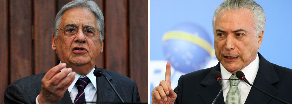 Em entrevista à BBC Brasil, o ex-presidente tucano voltou a fazer críticas ao governo Temer, que para ele, fracassou em "levantar o ânimo do país", ainda que tenha havido "acertos na área econômica"; para Fernando Henrique Cardoso, o PSDB tem uma vantagem sobre o PT nas eleições em 2018, por segundo ele ter "peça de substituição", enquanto "o PT só tem o Lula com expressão nacional" (Foto: Gisele Federicce) Em entrevista à BBC Brasil, o ex-presidente tucano voltou a fazer críticas ao governo Temer, que para ele, fracassou em "levantar o ânimo do país", ainda que tenha havido "acertos na área econômica"; para Fernando Henrique Cardoso, o PSDB tem uma vantagem sobre o PT nas eleições em 2018, por segundo ele ter "peça de substituição", enquanto "o PT só tem o Lula com expressão nacional"