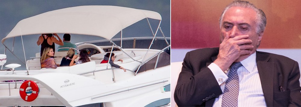 O descanso da família Temer durante o carnaval na Bahia incluiu o aluguel de uma lancha por R$ 24 mil sem licitação; o Planalto justificou que o aluguel ocorreu 'por razões de segurança'; Marcela Temer, 'Michelzinho', Norma Tedeschi, sogra de Temer, e outros parentes só usaram a lancha para lazer por 30 minutos; o Planalto também sugere que a contratação ocorreu apenas diante da possibilidade de uma "possível evacuação de emergência" de Temer e sua família; "A residência da Boca do Rio, em Aratu, localiza-se em área de difícil acesso e, à noite, o possível deslocamento aéreo implica riscos adicionais à segurança do presidente", disse o Planalto em nota (Foto: Romulo Faro) O descanso da família Temer durante o carnaval na Bahia incluiu o aluguel de uma lancha por R$ 24 mil sem licitação; o Planalto justificou que o aluguel ocorreu 'por razões de segurança'; Marcela Temer, 'Michelzinho', Norma Tedeschi, sogra de Temer, e outros parentes só usaram a lancha para lazer por 30 minutos; o Planalto também sugere que a contratação ocorreu apenas diante da possibilidade de uma "possível evacuação de emergência" de Temer e sua família; "A residência da Boca do Rio, em Aratu, localiza-se em área de difícil acesso e, à noite, o possível deslocamento aéreo implica riscos adicionais à segurança do presidente", disse o Planalto em nota
