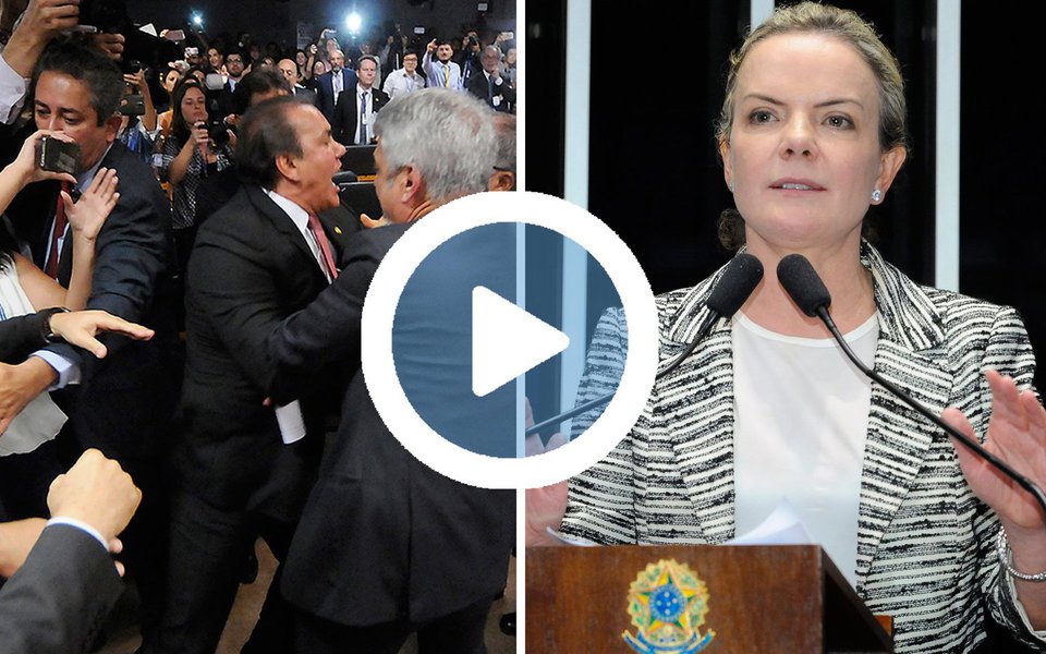 Bancada do PT no Senado denuncia que a os aliados de Michel Temer fraudaram a ata e as notas taquigráficas da reunião da Comissão de Assuntos Econômicos (CAE) dessa terça-feira, 23. O relatório sobre a reforma trabalhista não foi lido, foi dado como lido e não houve pedido de vistas; "A maior vergonha é retirar os direitos do povo como estão retirando e colocar o País na maior crise de sua história", diz a senador Gleisi Hoffmann (PT-PR); "Fizeram isso para garantir as manchetes dos jornais de amanhã. Querem dizer que Temer é frágil, mas aprova as reformas. Era o recado que eles queriam passar para o mercado. Estão usando o Senado em uma manobra", denunciou o senador Lindbergh Farias (PT-RJ) (Foto: Aquiles Lins) Bancada do PT no Senado denuncia que a os aliados de Michel Temer fraudaram a ata e as notas taquigráficas da reunião da Comissão de Assuntos Econômicos (CAE) dessa terça-feira, 23. O relatório sobre a reforma trabalhista não foi lido, foi dado como lido e não houve pedido de vistas; "A maior vergonha é retirar os direitos do povo como estão retirando e colocar o País na maior crise de sua história", diz a senador Gleisi Hoffmann (PT-PR); "Fizeram isso para garantir as manchetes dos jornais de amanhã. Querem dizer que Temer é frágil, mas aprova as reformas. Era o recado que eles queriam passar para o mercado. Estão usando o Senado em uma manobra", denunciou o senador Lindbergh Farias (PT-RJ)