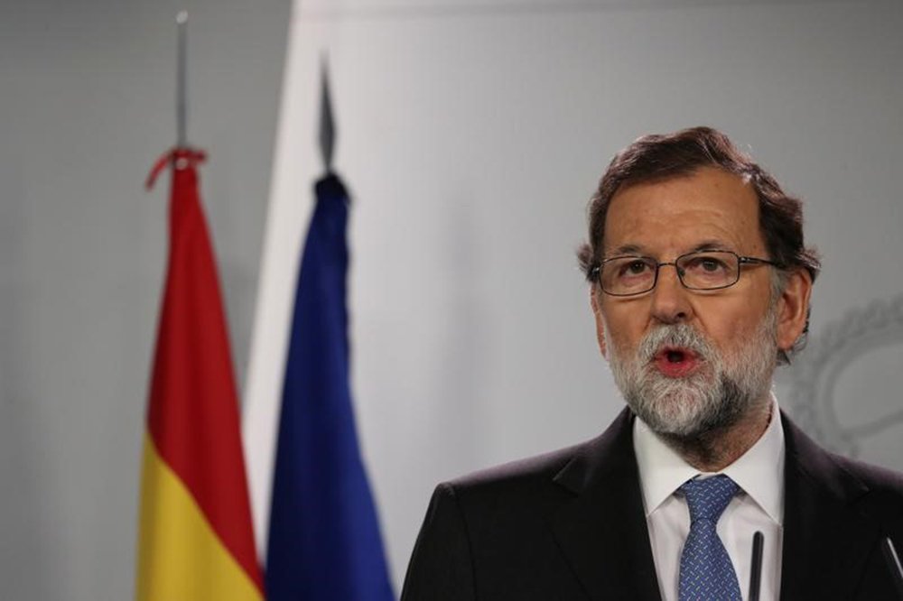 Rajoy, durante declaração no Palácio da Moncloa em Madri 27/10/2017 REUTERS/Susana Vera (Foto: Gisele Federicce) Rajoy, durante declaração no Palácio da Moncloa em Madri 27/10/2017 REUTERS/Susana Vera