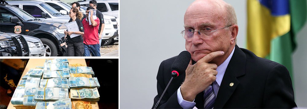Delegado da Polícia Federal Maurício Moscardi Grill, que está à frente das investigações da Operação Carne Fraca, deflagrada nesta sexta-feira (17) para apurar o pagamento de propina feita à fiscais agropecuários por parte de frigoríficos, disse que partidos políticos teriam se beneficiado do esquema; "Há indícios claros dentro da investigação de que parte do dinheiro da propina era revertido para partidos políticos, como o PP e o PMDB", disse Moscardi; ministro da Justiça, Osmar Serraglio (PMDB-PR), empossado por Michel Temer no início deste mês, aparece em uma das gravações interceptadas pela PF pedindo informações sobre uma ação de fiscalização contra o frigorífico Larissa, um dos alvos da investigações (Foto: Paulo Emílio) Delegado da Polícia Federal Maurício Moscardi Grill, que está à frente das investigações da Operação Carne Fraca, deflagrada nesta sexta-feira (17) para apurar o pagamento de propina feita à fiscais agropecuários por parte de frigoríficos, disse que partidos políticos teriam se beneficiado do esquema; "Há indícios claros dentro da investigação de que parte do dinheiro da propina era revertido para partidos políticos, como o PP e o PMDB", disse Moscardi; ministro da Justiça, Osmar Serraglio (PMDB-PR), empossado por Michel Temer no início deste mês, aparece em uma das gravações interceptadas pela PF pedindo informações sobre uma ação de fiscalização contra o frigorífico Larissa, um dos alvos da investigações