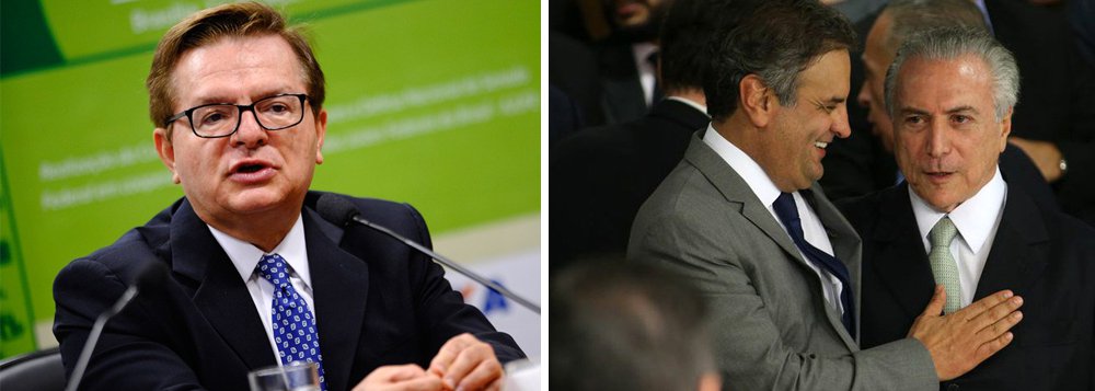 "A permanência de Michel Temer na presidência do país cada vez mais assemelha-se à manutenção de Eduardo Cunha na presidência da Câmara: lá permanecerá enquanto for necessário para dar viabilidade ao golpe", diz o jornalista Fernando Brito, do Tijolaço; "Daquela vez, ao golpe eleitoral, com o impeachment. Agora, o golpe social, com a degola dos direitos previdenciários" (Foto: Aquiles Lins) "A permanência de Michel Temer na presidência do país cada vez mais assemelha-se à manutenção de Eduardo Cunha na presidência da Câmara: lá permanecerá enquanto for necessário para dar viabilidade ao golpe", diz o jornalista Fernando Brito, do Tijolaço; "Daquela vez, ao golpe eleitoral, com o impeachment. Agora, o golpe social, com a degola dos direitos previdenciários"