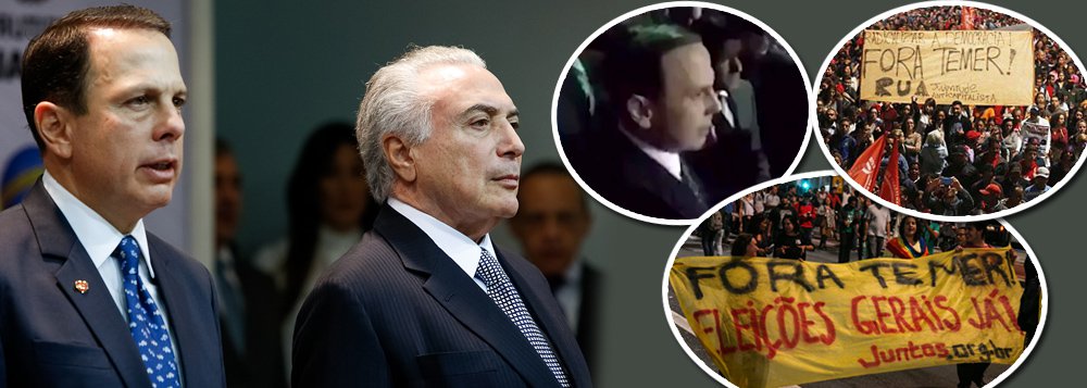 Michel Temer convidou o prefeito de São Paulo, João Doria, para deixar o PSDB e disputar as eleições presidenciais pelo PMDB no próximo ano; convite, feito nessa segunda-feira, 7, durante encontro do dois em São Paulo, pode ser o beijo da morte para o prefeito paulistano, visto que Temer, o primeiro ocupante da Presidência a ser denunciado por corrupção, é rejeitado por mais de 90% da população brasileira; pelo PSDB, o governador de São Paulo, Geraldo Alckmin, se considera o candidato natural; Doria tem dito que não disputará, mas tem cumprido agenda de candidato e foi recepcionado com uma ovada em Salvador (Foto: Aquiles Lins) Michel Temer convidou o prefeito de São Paulo, João Doria, para deixar o PSDB e disputar as eleições presidenciais pelo PMDB no próximo ano; convite, feito nessa segunda-feira, 7, durante encontro do dois em São Paulo, pode ser o beijo da morte para o prefeito paulistano, visto que Temer, o primeiro ocupante da Presidência a ser denunciado por corrupção, é rejeitado por mais de 90% da população brasileira; pelo PSDB, o governador de São Paulo, Geraldo Alckmin, se considera o candidato natural; Doria tem dito que não disputará, mas tem cumprido agenda de candidato e foi recepcionado com uma ovada em Salvador