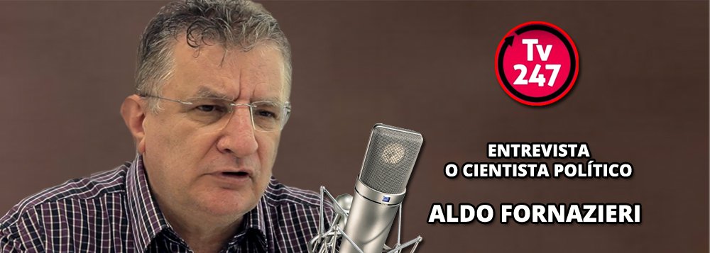 Professor da Fundação Escola de Sociologia e Política de São Paulo (FESPSP) será o convidado desta tarde em entrevista que será transmitida às 15h ao vivo pela página do 247 no Facebook; Fornazieri tem sido um crítico constante da Lava Jato e define o governo de Michel Temer como "criminoso" (Foto: Gisele Federicce) Professor da Fundação Escola de Sociologia e Política de São Paulo (FESPSP) será o convidado desta tarde em entrevista que será transmitida às 15h ao vivo pela página do 247 no Facebook; Fornazieri tem sido um crítico constante da Lava Jato e define o governo de Michel Temer como "criminoso"