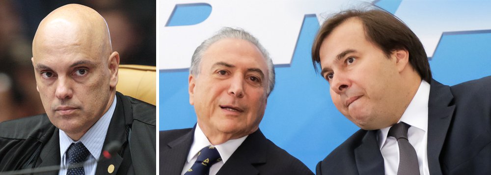 O ministro do Supremo Tribunal Federal Alexandre de Moraes negou nesta quarta-feira 23 mandado de segurança protocolado pela OAB para obrigar o presidente da Câmara, Rodrigo Maia (DEM-RJ), a analisar o pedido de impeachment de Michel Temer apresentado pela entidade; Moraes foi ministro de Temer até ser indicado - por ele - a uma vaga no Supremo, mas não se declarou impedido no caso (Foto: Gisele Federicce) O ministro do Supremo Tribunal Federal Alexandre de Moraes negou nesta quarta-feira 23 mandado de segurança protocolado pela OAB para obrigar o presidente da Câmara, Rodrigo Maia (DEM-RJ), a analisar o pedido de impeachment de Michel Temer apresentado pela entidade; Moraes foi ministro de Temer até ser indicado - por ele - a uma vaga no Supremo, mas não se declarou impedido no caso
