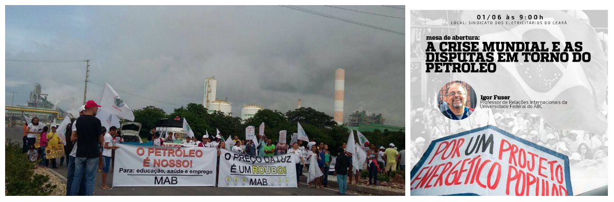 O Movimento dos Atingidos por Barragem (MAB) está promovendo, nos dias 01 e 02 de junho, o Curso de Formação de Formadores da Plataforma Operária e Camponesa de Energia - Ceará. O curso faz parte do plano de trabalho da Plataforma Operária e Camponesa de Energia a nível nacional e tem como objetivo a realização de um amplo processo de formação e esclarecimento da população sobre o debate da questão energética (Foto: Fatima 247) O Movimento dos Atingidos por Barragem (MAB) está promovendo, nos dias 01 e 02 de junho, o Curso de Formação de Formadores da Plataforma Operária e Camponesa de Energia - Ceará. O curso faz parte do plano de trabalho da Plataforma Operária e Camponesa de Energia a nível nacional e tem como objetivo a realização de um amplo processo de formação e esclarecimento da população sobre o debate da questão energética