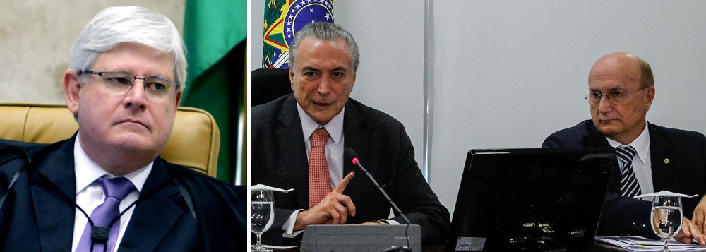De acordo com bastidores divulgados pela coluna Radar On-Line, o procurador-geral da República teria dito a pessoas próximas que Michel Temer "deu um tiro no próprio pé ao demitir Osmar Serraglio do Ministério da Justiça"; com a saída do governo, Serraglio voltou a exercer o mandato de deputado na Câmara e Rodrigo Rocha Loures, que era seu suplente, perdeu o foro privilegiado, sendo preso logo em seguida (Foto: Gisele Federicce) De acordo com bastidores divulgados pela coluna Radar On-Line, o procurador-geral da República teria dito a pessoas próximas que Michel Temer "deu um tiro no próprio pé ao demitir Osmar Serraglio do Ministério da Justiça"; com a saída do governo, Serraglio voltou a exercer o mandato de deputado na Câmara e Rodrigo Rocha Loures, que era seu suplente, perdeu o foro privilegiado, sendo preso logo em seguida