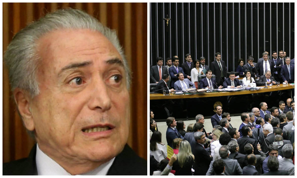 Michel Temer e plenário da Câmara dos Deputados (Foto: Aquiles Lins) Michel Temer e plenário da Câmara dos Deputados