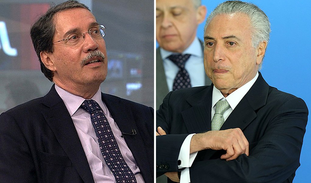Por-voz do penamento da Globo, o colunista Merval Pereira desmontou o argumento de Michel Temer sobre a gravação em que aparece avalizando uma ação de obstrução da Justiça; "os dois pontos determinantes que dão gravidade à conversa não estão impugnados por nenhum perito: "quando falam sobre a necessidade de manter o ex-presidente da Câmara Eduardo Cunha tranquilo na cadeia e quando Joesley revela que está 'controlando' o juiz e o juiz substituto que tratam de seu processo, além de ter um procurador infiltrado na força-tarefa que o investiga" (Foto: Aquiles Lins) Por-voz do penamento da Globo, o colunista Merval Pereira desmontou o argumento de Michel Temer sobre a gravação em que aparece avalizando uma ação de obstrução da Justiça; "os dois pontos determinantes que dão gravidade à conversa não estão impugnados por nenhum perito: "quando falam sobre a necessidade de manter o ex-presidente da Câmara Eduardo Cunha tranquilo na cadeia e quando Joesley revela que está 'controlando' o juiz e o juiz substituto que tratam de seu processo, além de ter um procurador infiltrado na força-tarefa que o investiga"