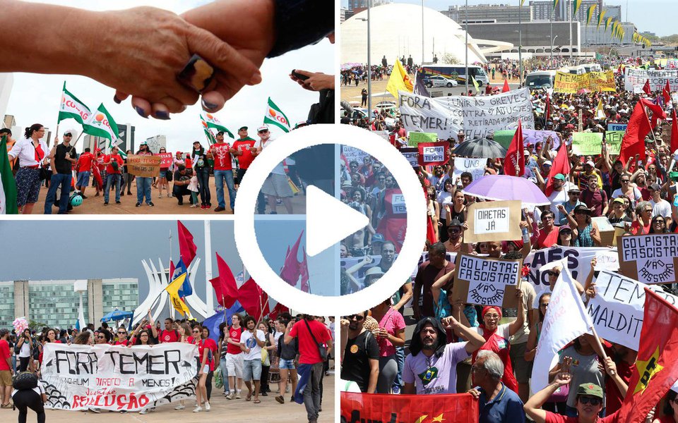 São esperadas 100 mil pessoas nesta quarta-feira (24), no Distrito Federal, no #OcupaBrasília cuja palavra de ordem é “Eu Quero Votar Para Presidente da República”, informa o jornalista Esmael Morais (Foto: Leonardo Attuch) São esperadas 100 mil pessoas nesta quarta-feira (24), no Distrito Federal, no #OcupaBrasília cuja palavra de ordem é “Eu Quero Votar Para Presidente da República”, informa o jornalista Esmael Morais