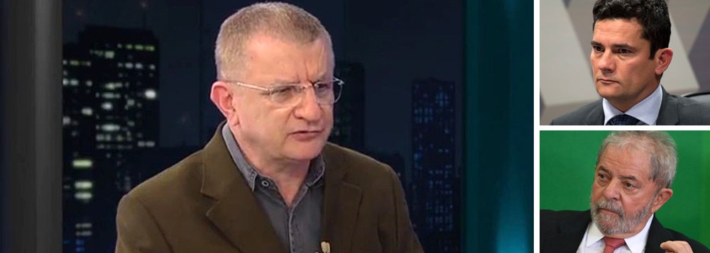 Em entrevista à TV 247, o cientista político e professor Aldo Fornazieri criticou o que chamou de "parcialidades" da Operação Lava Jato e avaliou que a investigação, embora tenha um papel importante no combate à corrupção, "se perdeu"; "Ela se perdeu nas parcialidades, na ação persecutória do Moro e de procuradores contra o Lula", afirmou; para ele, "Moro agiu politicamente em todo o processo"; "Ele foi copartícipe do processo do golpe, não tenho dúvidas disso", ressaltou; "É vergonhosa a atuação dele"; Fornazieri faz uma crítica à esquerda na reação contra o golpe e defende a criação de uma frente progressista para 2018, com um programa de governo; "O mais importante é a unidade, porque a fragmentação favorece aqueles que deram o golpe", diz; assista (Foto: Felipe L. Goncalves) Em entrevista à TV 247, o cientista político e professor Aldo Fornazieri criticou o que chamou de "parcialidades" da Operação Lava Jato e avaliou que a investigação, embora tenha um papel importante no combate à corrupção, "se perdeu"; "Ela se perdeu nas parcialidades, na ação persecutória do Moro e de procuradores contra o Lula", afirmou; para ele, "Moro agiu politicamente em todo o processo"; "Ele foi copartícipe do processo do golpe, não tenho dúvidas disso", ressaltou; "É vergonhosa a atuação dele"; Fornazieri faz uma crítica à esquerda na reação contra o golpe e defende a criação de uma frente progressista para 2018, com um programa de governo; "O mais importante é a unidade, porque a fragmentação favorece aqueles que deram o golpe", diz; assista