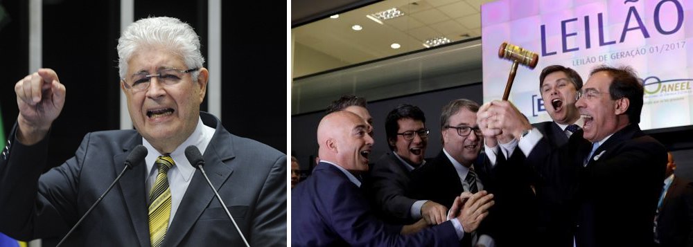 O senador Roberto Requião (PMDB) criticou o a mídia nesta quinta-feira, 28, por fechar os olhos diante do projeto de entreguismo de Michel Temer; "Enquanto Tvs discutem os recibos de aluguel de ap de Lula o governo dá de presente para multinacionais quatro usinas hidrelétricas em Minas", disse Requião em sua página no Twitter; o senador referiu ao leilão das hidrelétricas da Cemig, vendidas por R$ 12,1 bilhões (Foto: Aquiles Lins) O senador Roberto Requião (PMDB) criticou o a mídia nesta quinta-feira, 28, por fechar os olhos diante do projeto de entreguismo de Michel Temer; "Enquanto Tvs discutem os recibos de aluguel de ap de Lula o governo dá de presente para multinacionais quatro usinas hidrelétricas em Minas", disse Requião em sua página no Twitter; o senador referiu ao leilão das hidrelétricas da Cemig, vendidas por R$ 12,1 bilhões