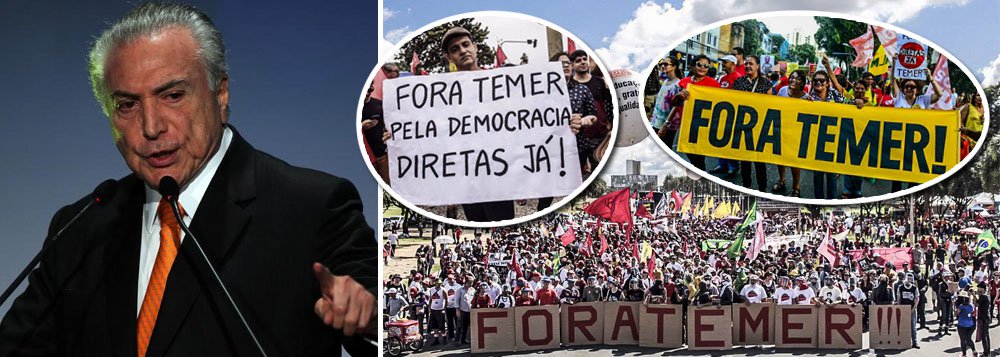 Rejeitado por mais de 95% da população brasileira e anistiado pela Câmara dos crimes de corrupção passiva, organização criminosa e obstrução de Justiça, Michel Temer é considerado o governante com a maior taxa de rejeição do mundo, com apenas 3% de aprovação; pesquisa do grupo de análise política Eurasia põe Temer à frente do presidente venezuelano Nicolás Maduro e do sulafricano Jacob Zuma; ista dos líderes "mais impopulares" conta ainda com o mexicano Enrique Penã Nieto, com 28% de aprovação; a premier britânica, Theresa May, que possui 31% e conduz o polêmico processo de saída do Reino Unido da União Europeia (UE); o norte-americano Donald Trump, com 37%; e o francês Emmanuel Macron, com 45% (Foto: Aquiles Lins) Rejeitado por mais de 95% da população brasileira e anistiado pela Câmara dos crimes de corrupção passiva, organização criminosa e obstrução de Justiça, Michel Temer é considerado o governante com a maior taxa de rejeição do mundo, com apenas 3% de aprovação; pesquisa do grupo de análise política Eurasia põe Temer à frente do presidente venezuelano Nicolás Maduro e do sulafricano Jacob Zuma; ista dos líderes "mais impopulares" conta ainda com o mexicano Enrique Penã Nieto, com 28% de aprovação; a premier britânica, Theresa May, que possui 31% e conduz o polêmico processo de saída do Reino Unido da União Europeia (UE); o norte-americano Donald Trump, com 37%; e o francês Emmanuel Macron, com 45%