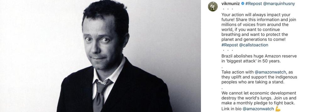Mais um arrependido de ter apoiado o golpe contra Dilma Rousseff: dessa vez, é o artista plástico Vik Muniz; ao postar uma foto no Instagram protestando contra a decisão de Michel Temer de extinguir uma reserva na Amazônia, o artista recebeu um "puxão de orelha" de vários internautas: “Que eu me lembre, o senhor fez posts apoiando o impeachment, agora tá nesse chororô”, comentou um usuário do Instagram (Foto: Charles Nisz) Mais um arrependido de ter apoiado o golpe contra Dilma Rousseff: dessa vez, é o artista plástico Vik Muniz; ao postar uma foto no Instagram protestando contra a decisão de Michel Temer de extinguir uma reserva na Amazônia, o artista recebeu um "puxão de orelha" de vários internautas: “Que eu me lembre, o senhor fez posts apoiando o impeachment, agora tá nesse chororô”, comentou um usuário do Instagram
