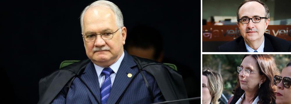 Ministro do Supremo Tribunal Federal determinou nesta quarta-feira 24 que as mídias juntadas no inquérito decorrente da delação premiada do empresário Joesley Batista passem a tramitar em segredo de Justiça; decisão foi tomada após a divulgação de diálogo entre o jornalista Reinaldo Azevedo e Andrea Neves, irmã do senador afastado Aécio Neves; embora tanto a PGR quanto a PF concordem que os áudios "não diziam respeito ao objeto da investigação", a conversa vazou à imprensa quando Fachin levantou parcialmente o sigilo da delação (Foto: Gisele Federicce) Ministro do Supremo Tribunal Federal determinou nesta quarta-feira 24 que as mídias juntadas no inquérito decorrente da delação premiada do empresário Joesley Batista passem a tramitar em segredo de Justiça; decisão foi tomada após a divulgação de diálogo entre o jornalista Reinaldo Azevedo e Andrea Neves, irmã do senador afastado Aécio Neves; embora tanto a PGR quanto a PF concordem que os áudios "não diziam respeito ao objeto da investigação", a conversa vazou à imprensa quando Fachin levantou parcialmente o sigilo da delação