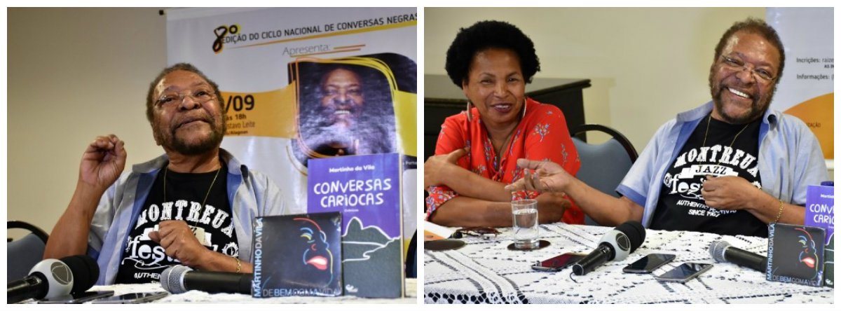 Com quase 50 anos de carreira, o cantor e compositor Martinho da Vila está em Alagoas para lançar um livro na 8ª Bienal Internacional do Livro e participar de debate sobre questões raciais durante o Ciclo de Nacional de Conversas Negras; aos 79 anos, o cantor é embaixador da Comunidade dos Países de Língua Portuguesa (CPLP) e cursa Relações Internacionais; o livro lançado é intitulado Conversas Cariocas e é uma coletânea de crônicas publicadas em jornais (Foto: Voney Malta) Com quase 50 anos de carreira, o cantor e compositor Martinho da Vila está em Alagoas para lançar um livro na 8ª Bienal Internacional do Livro e participar de debate sobre questões raciais durante o Ciclo de Nacional de Conversas Negras; aos 79 anos, o cantor é embaixador da Comunidade dos Países de Língua Portuguesa (CPLP) e cursa Relações Internacionais; o livro lançado é intitulado Conversas Cariocas e é uma coletânea de crônicas publicadas em jornais