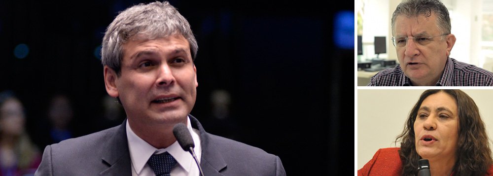 Em debate promovido nesta segunda-feira, 10, pelo Sindicato dos Bancários de São Paulo, o professor Aldo Fornazieri critica vacilos da esquerda e diz que prefeito de São Paulo, João Doria (PSB), é personagem que não pode ser desprezado; senador Lindbergh Farias (PT-RJ) afirma que nome de Lula tem de ser lançado imediatamente; já para a jornalista Tereza Cruvinel, colunista do 247, começa a se tornar "muito difícil" deixar Lula inelegível para 2018 (Foto: Aquiles Lins) Em debate promovido nesta segunda-feira, 10, pelo Sindicato dos Bancários de São Paulo, o professor Aldo Fornazieri critica vacilos da esquerda e diz que prefeito de São Paulo, João Doria (PSB), é personagem que não pode ser desprezado; senador Lindbergh Farias (PT-RJ) afirma que nome de Lula tem de ser lançado imediatamente; já para a jornalista Tereza Cruvinel, colunista do 247, começa a se tornar "muito difícil" deixar Lula inelegível para 2018