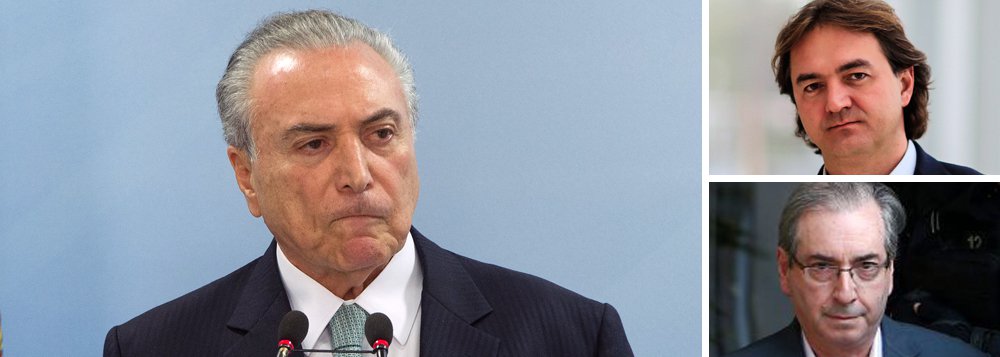 É de fato a voz de Michel Temer que aparece no áudio com o empresário Joesley Batista, em que ele ouve o relato de que Eduardo Cunha, seu parceiro no golpe contra a democracia brasileira, vinha recebendo uma mensalinho de R$ 500 mil para se manter em silêncio; "Tem que manter isso, viu?", diz Temer a Joesley; ele precisava do silêncio de Eduardo Cunha para evitar a delação do antigo aliado e, assim, se manter no Palácio do Planalto; com a voz de Temer exposta ao público, todos os aliados devem abandoná-lo; PSDB deve desembarcar em peso nesta noite; escute (Foto: Leonardo Attuch) É de fato a voz de Michel Temer que aparece no áudio com o empresário Joesley Batista, em que ele ouve o relato de que Eduardo Cunha, seu parceiro no golpe contra a democracia brasileira, vinha recebendo uma mensalinho de R$ 500 mil para se manter em silêncio; "Tem que manter isso, viu?", diz Temer a Joesley; ele precisava do silêncio de Eduardo Cunha para evitar a delação do antigo aliado e, assim, se manter no Palácio do Planalto; com a voz de Temer exposta ao público, todos os aliados devem abandoná-lo; PSDB deve desembarcar em peso nesta noite; escute