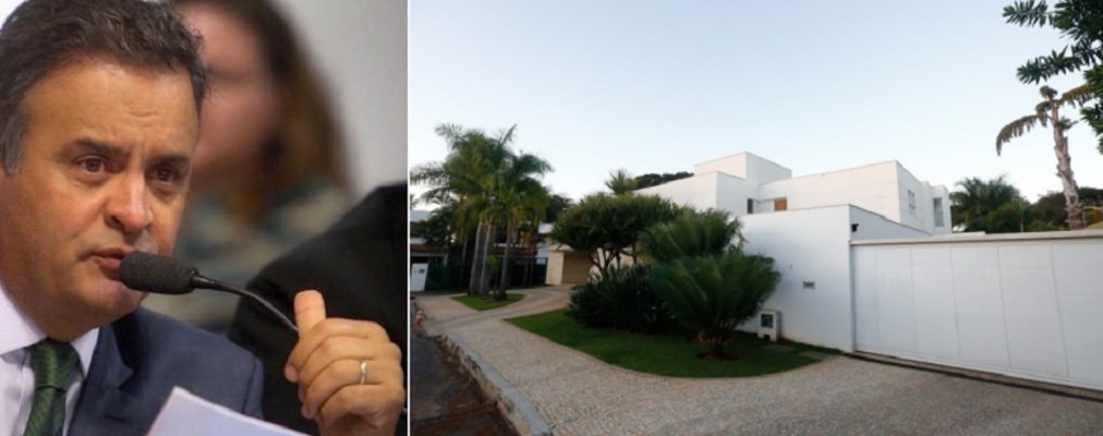 Denunciado por diversos crimes e afastado do Congresso, o senador afastado Aécio Neves (PSDB/MG) está recluso numa luxosa casa no Lago Sul, em Brasília; a mansão onde mora com a família desde 2015 tem sido um espaço de conversas e reuniões com assessores, advogados e amigos; a propriedade é localizada em uma das áreas mais nobres de Brasília e está orçada em R$ 7 milhões; site Metrópoles afirma que o aluguel desembolsado pelo tucano, há dois anos, é de R$ 25 mil mensais, "valor que praticamente abocanha toda a remuneração de senador, de R$ 33.763. Apesar do alto valor da locação, ela já vem com desconto. Nada menos do que R$ 10 mil. Aécio conseguiu o preço “camarada” com o dono do imóvel" (Foto: José Barbacena) Denunciado por diversos crimes e afastado do Congresso, o senador afastado Aécio Neves (PSDB/MG) está recluso numa luxosa casa no Lago Sul, em Brasília; a mansão onde mora com a família desde 2015 tem sido um espaço de conversas e reuniões com assessores, advogados e amigos; a propriedade é localizada em uma das áreas mais nobres de Brasília e está orçada em R$ 7 milhões; site Metrópoles afirma que o aluguel desembolsado pelo tucano, há dois anos, é de R$ 25 mil mensais, "valor que praticamente abocanha toda a remuneração de senador, de R$ 33.763. Apesar do alto valor da locação, ela já vem com desconto. Nada menos do que R$ 10 mil. Aécio conseguiu o preço “camarada” com o dono do imóvel"