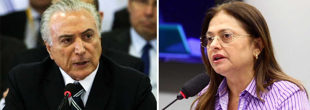 A segunda denúncia da Procuradoria Geral da República (PGR) contra Michel Temer é consistente e estarrecedora. Comprova com dados financeiros que a corrupção é o principal alicerce deste governo desmoralizado. Os fatos cometidos no exercício do mandato presidencial usurpado são graves, mancham a história nacional e precisam ser julgados no STF, avalia a deputada Alice Portugal (PCdoB-BA) (Foto: Leonardo Attuch) A segunda denúncia da Procuradoria Geral da República (PGR) contra Michel Temer é consistente e estarrecedora. Comprova com dados financeiros que a corrupção é o principal alicerce deste governo desmoralizado. Os fatos cometidos no exercício do mandato presidencial usurpado são graves, mancham a história nacional e precisam ser julgados no STF, avalia a deputada Alice Portugal (PCdoB-BA)