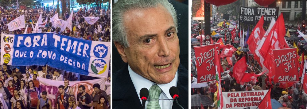 "Num país sufocado por um presidente rejeitado pela quase unanimidade da população, a PEC que pode permitir a escolha do sucessor de Temer por eleição direta abre um caminho institucional para sair da crise", escreve Paulo Moreira Leite, colunista do 247; "Mesmo com imensas dificuldades pela frente, a PEC cumpre a função básica, que é alimentar a mobilização popular"; lembrando que a proposta foi aprovada 24 horas depois que o grande empresariado pulou fora de um jantar com Temer em São Paulo, PML afirma que a crise brasileira atinge uma dimensão histórica, que evoca momentos de grandes mudanças, inclusive a Independência, de 1822, quando dom João VI assegurou a continuidade de um império colonial aconselhando dom Pedro a colocar a coroa na "cabeça antes que um aventureiro dela lance mão" (Foto: Paulo Moreira Leite) "Num país sufocado por um presidente rejeitado pela quase unanimidade da população, a PEC que pode permitir a escolha do sucessor de Temer por eleição direta abre um caminho institucional para sair da crise", escreve Paulo Moreira Leite, colunista do 247; "Mesmo com imensas dificuldades pela frente, a PEC cumpre a função básica, que é alimentar a mobilização popular"; lembrando que a proposta foi aprovada 24 horas depois que o grande empresariado pulou fora de um jantar com Temer em São Paulo, PML afirma que a crise brasileira atinge uma dimensão histórica, que evoca momentos de grandes mudanças, inclusive a Independência, de 1822, quando dom João VI assegurou a continuidade de um império colonial aconselhando dom Pedro a colocar a coroa na "cabeça antes que um aventureiro dela lance mão"