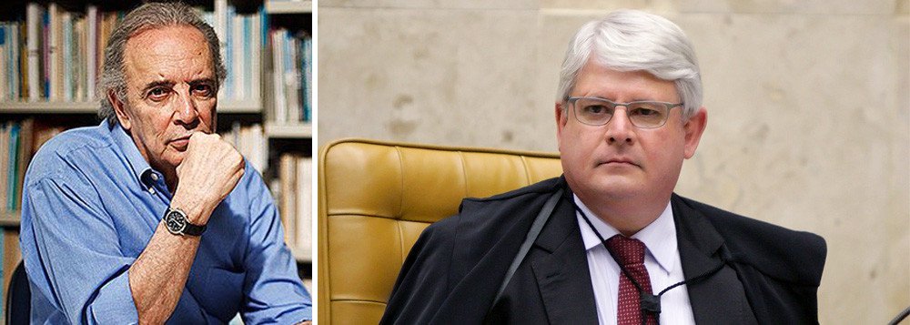 O jornalista Janio de Freitas, colunista da Folha de S. Paulo, afirmou neste domingo, 10, que a saída de Rodrigo Janot do comando da Procuradoria Geral da República não é "inoportuna"; "Os fatos recentes entre a corrupção organizada e as ações contrárias expõem, no lado judicial da crise, um estado de confusão, de ações atabalhoadas e perda de controle que só um país abúlico, porque irrigado de muita leviandade, poderia tolerar –a preço altíssimo. Vários são os fatores dessa situação desprovida de toda lucidez, e o Ministério Público Federal tem grande parte da responsabilidade na sua criação, permanência e agravamento continuado", diz Janio (Foto: Aquiles Lins) O jornalista Janio de Freitas, colunista da Folha de S. Paulo, afirmou neste domingo, 10, que a saída de Rodrigo Janot do comando da Procuradoria Geral da República não é "inoportuna"; "Os fatos recentes entre a corrupção organizada e as ações contrárias expõem, no lado judicial da crise, um estado de confusão, de ações atabalhoadas e perda de controle que só um país abúlico, porque irrigado de muita leviandade, poderia tolerar –a preço altíssimo. Vários são os fatores dessa situação desprovida de toda lucidez, e o Ministério Público Federal tem grande parte da responsabilidade na sua criação, permanência e agravamento continuado", diz Janio