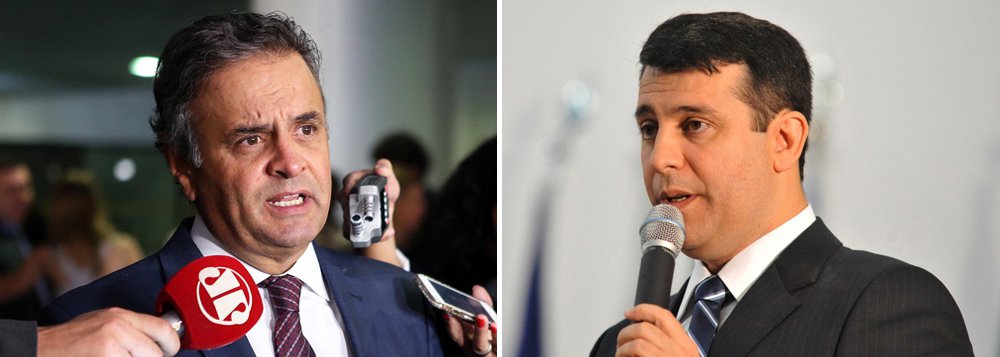 O senador afastado Aécio Neves (PSDB-MG), líder do golpe que destroçou o Brasil, foi flagrado em mais um movimento de extrema audácia; ele telefonou o próprio diretor-geral da Polícia Federal, Leandro Daiello, e sugeriu ajuda na reforma da Previdência – um tema sensível para a corporação (Foto: Leonardo Attuch) O senador afastado Aécio Neves (PSDB-MG), líder do golpe que destroçou o Brasil, foi flagrado em mais um movimento de extrema audácia; ele telefonou o próprio diretor-geral da Polícia Federal, Leandro Daiello, e sugeriu ajuda na reforma da Previdência – um tema sensível para a corporação