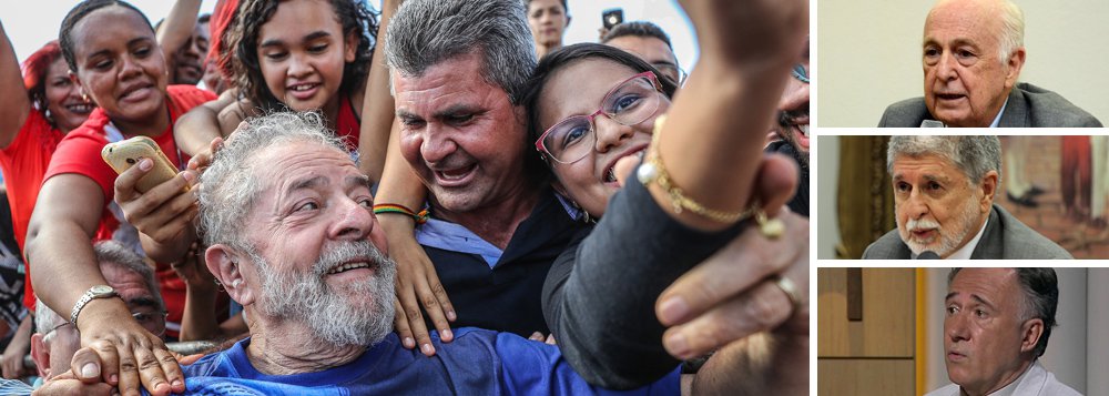No dia em que a Constituição brasileira completa 29 anos, intelectuais como o economista Luiz Carlos Bresser-Pereira, o ex-chanceler Celso Amorim e o professor Luiz Felipe de Alencastro afirmam que uma eventual exclusão do ex-presidente Lula das eleições do próximo ano comprometeria o processo; em manifesto, eles pedem eleição "direta e irrestrita" em 2018; "Só uma eleição democrática poderá restabelecer a legitimidade do governo e, se esse governo for competente, reunificar a nação", diz Bresser-Pereira; para Amorim, seria difícil explicar até "para o mundo" uma exclusão do ex-presidente, enquanto Alencastro observa que "estamos aí com um programa de governo que não teria base eleitoral para passar ao segundo turno" (Foto: Aquiles Lins) No dia em que a Constituição brasileira completa 29 anos, intelectuais como o economista Luiz Carlos Bresser-Pereira, o ex-chanceler Celso Amorim e o professor Luiz Felipe de Alencastro afirmam que uma eventual exclusão do ex-presidente Lula das eleições do próximo ano comprometeria o processo; em manifesto, eles pedem eleição "direta e irrestrita" em 2018; "Só uma eleição democrática poderá restabelecer a legitimidade do governo e, se esse governo for competente, reunificar a nação", diz Bresser-Pereira; para Amorim, seria difícil explicar até "para o mundo" uma exclusão do ex-presidente, enquanto Alencastro observa que "estamos aí com um programa de governo que não teria base eleitoral para passar ao segundo turno"